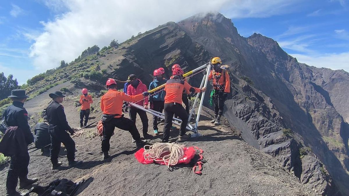 Evakuasi Pendaki Brazil di Gunung Rinjani Masih Dilakukan